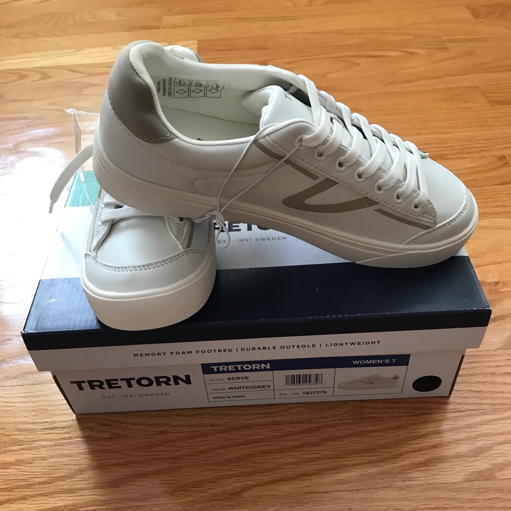 Tretorn Women’s White/Grey Sneakers
